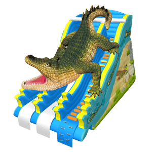 Надувной батут-горка «Крокодил Данди»
