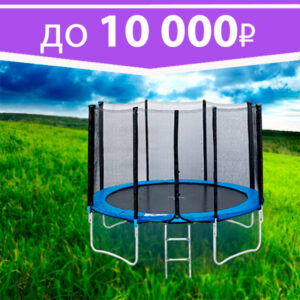 Батуты с сеткой до 10 000 рублей