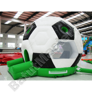 Коммерческий надувной батут «Футбольный мяч» с крышей